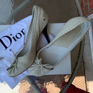 Dior Chèvre Country Blank heel shoes in Size 37